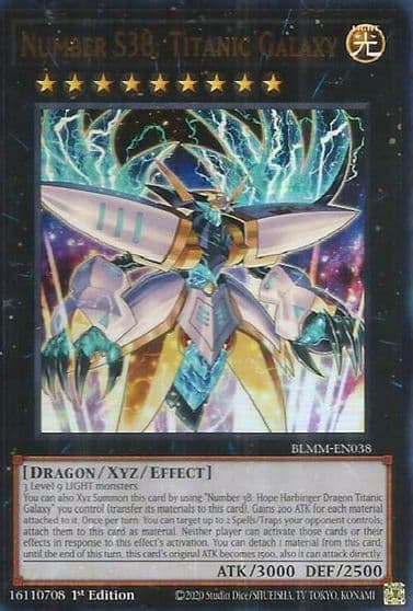 Number S38 Titanic Galaxy Battles of Legend: Monster Mayhem Yu-Gi-Oh! card