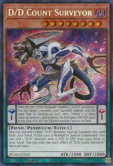 D D Count Surveyor Battles of Legend: Monster Mayhem Yu-Gi-Oh! card