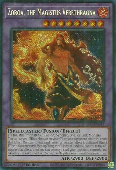 Zoroa the Magistus Verethragna Battles of Legend: Monster Mayhem Yu-Gi-Oh! card