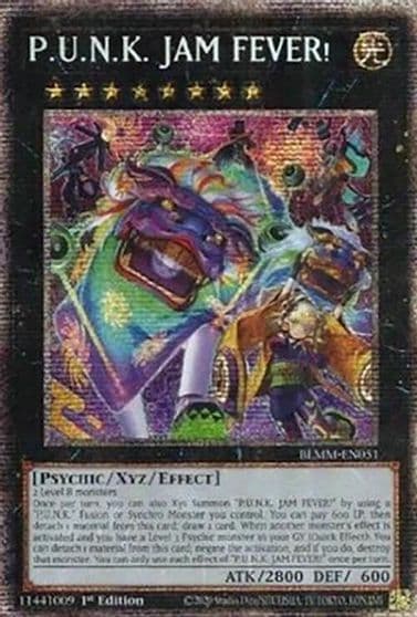 PUNK JAM FEVER Starlight Rare Battles of Legend: Monster Mayhem Yu-Gi-Oh! card