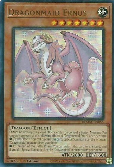 Dragonmaid Ernus Battles of Legend: Monster Mayhem Yu-Gi-Oh! card