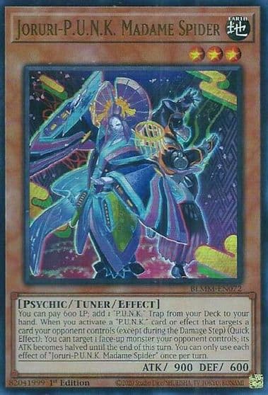 Joruri PUNK Madame Spider Battles of Legend: Monster Mayhem Yu-Gi-Oh! card