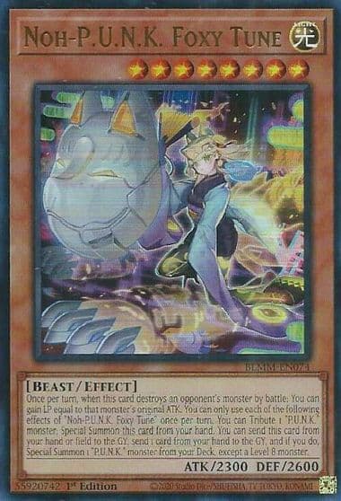 Noh PUNK Foxy Tune Battles of Legend: Monster Mayhem Yu-Gi-Oh! card