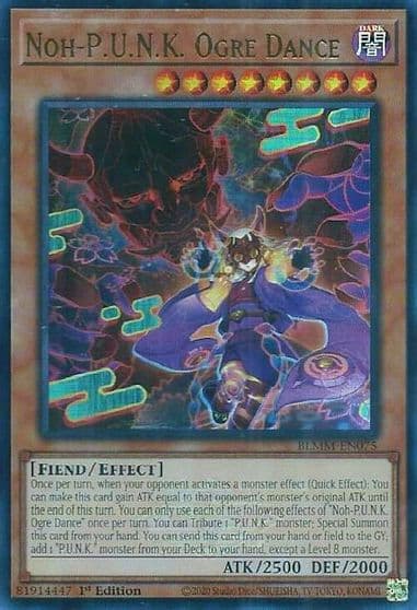 Noh PUNK Ogre Dance Battles of Legend: Monster Mayhem Yu-Gi-Oh! card
