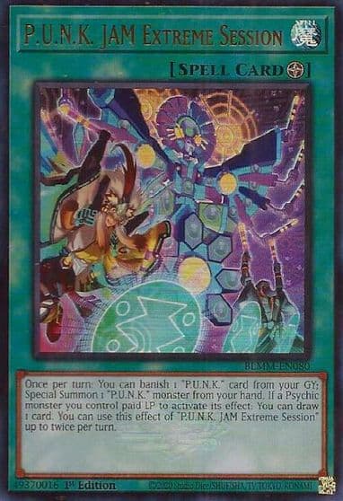 PUNK JAM Extreme Session Battles of Legend: Monster Mayhem Yu-Gi-Oh! card