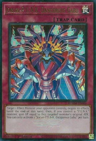 Joruri PUNK Dangerous Gabu Battles of Legend: Monster Mayhem Yu-Gi-Oh! card