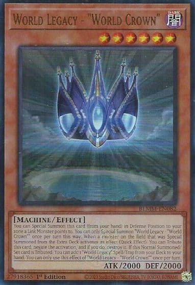 World Legacy World Crown Battles of Legend: Monster Mayhem Yu-Gi-Oh! card