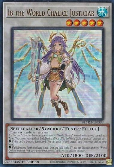 Ib the World Chalice Justiciar Battles of Legend: Monster Mayhem Yu-Gi-Oh! card