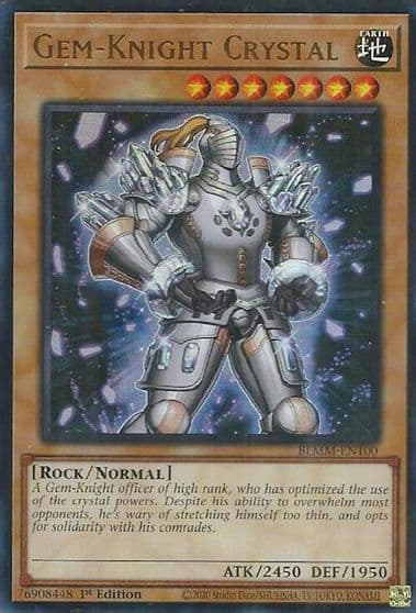 Gem Knight Crystal Battles of Legend: Monster Mayhem Yu-Gi-Oh! card