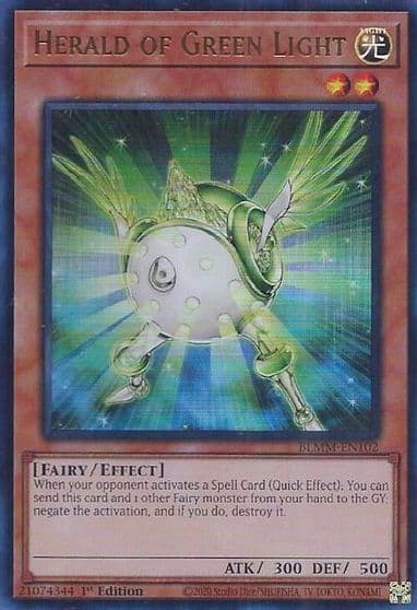 Herald of Green Light Battles of Legend: Monster Mayhem Yu-Gi-Oh! card