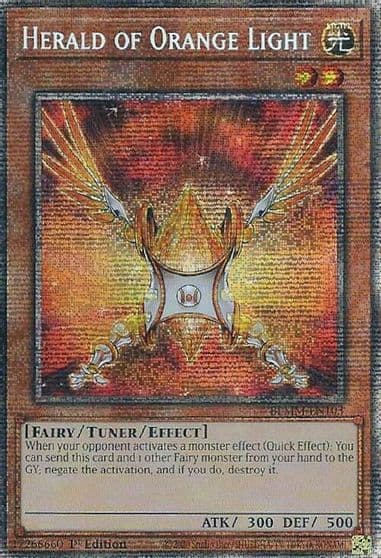 Herald of Orange Light Starlight Rare Battles of Legend: Monster Mayhem Yu-Gi-Oh! card