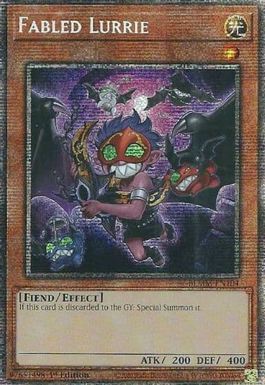 Fabled Lurrie Starlight Rare Battles of Legend: Monster Mayhem Yu-Gi-Oh! card