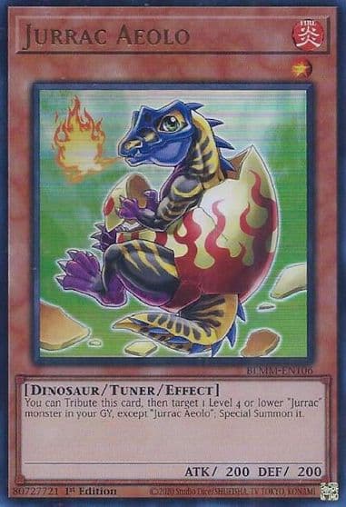 Jurrac Aeolo Battles of Legend: Monster Mayhem Yu-Gi-Oh! card