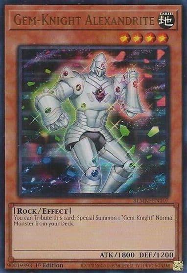 Gem Knight Alexandrite Battles of Legend: Monster Mayhem Yu-Gi-Oh! card