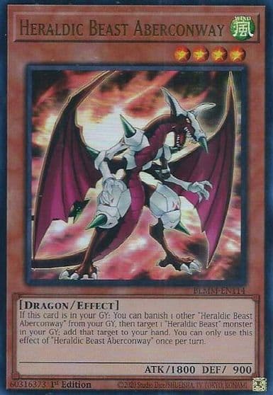 Heraldic Beast Aberconway Battles of Legend: Monster Mayhem Yu-Gi-Oh! card