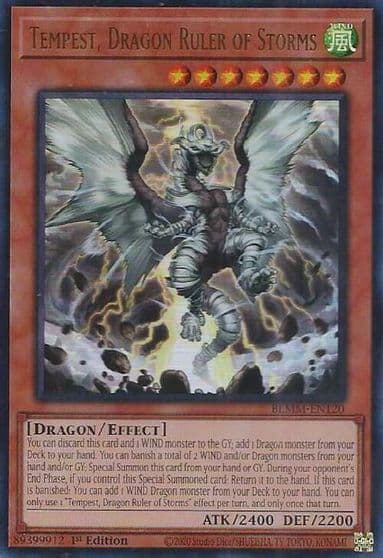 Tempest Dragon Ruler of Storms Battles of Legend: Monster Mayhem Yu-Gi-Oh! card