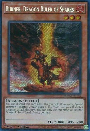 Burner Dragon Ruler of Sparks Battles of Legend: Monster Mayhem Yu-Gi-Oh! card