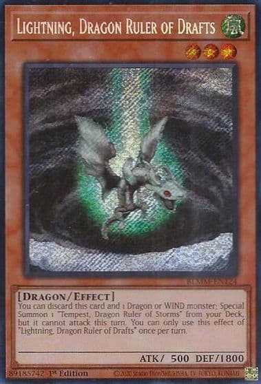 Lightning Dragon Ruler of Drafts Battles of Legend: Monster Mayhem Yu-Gi-Oh! card