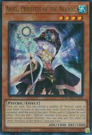 Ariel Priestess of the Nekroz Battles of Legend: Monster Mayhem Yu-Gi-Oh! card