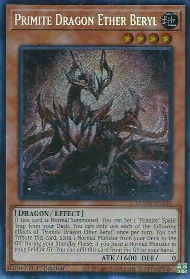 Primite Dragon Ether Beryl Battles of Legend: Monster Mayhem Yu-Gi-Oh! card