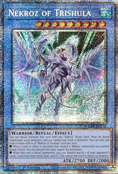 Nekroz of Trishula Starlight Rare Battles of Legend: Monster Mayhem Yu-Gi-Oh! card