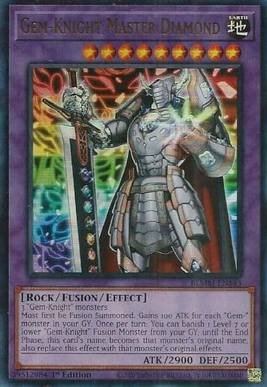 Gem Knight Master Diamond Battles of Legend: Monster Mayhem Yu-Gi-Oh! card