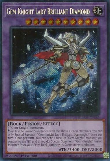 Gem Knight Lady Brilliant Diamond Battles of Legend: Monster Mayhem Yu-Gi-Oh! card