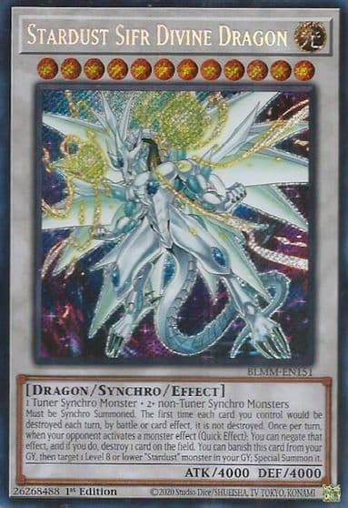 Stardust Sifr Divine Dragon Battles of Legend: Monster Mayhem Yu-Gi-Oh! card