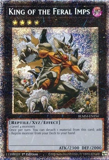 King of the Feral Imps Starlight Rare Battles of Legend: Monster Mayhem Yu-Gi-Oh! card