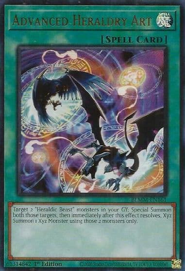 Advanced Heraldry Art Battles of Legend: Monster Mayhem Yu-Gi-Oh! card