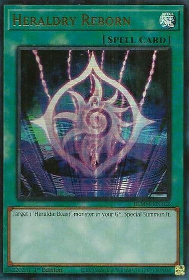 Heraldry Reborn Battles of Legend: Monster Mayhem Yu-Gi-Oh! card