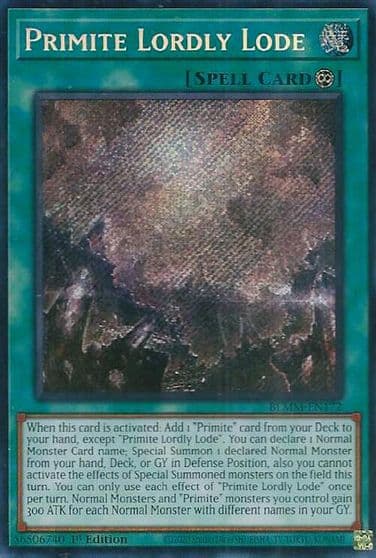 Primite Lordly Lode Battles of Legend: Monster Mayhem Yu-Gi-Oh! card