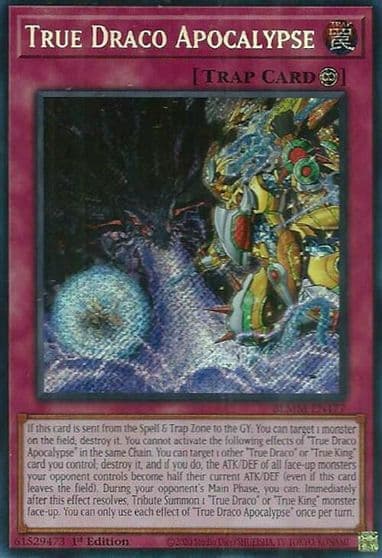 True Draco Apocalypse Battles of Legend: Monster Mayhem Yu-Gi-Oh! card
