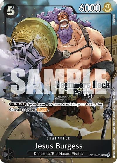 Jesus Burgess Beginners Deck Party ST 23 ST 28 Winner Pack One Piece Promotion Cards One Piece card