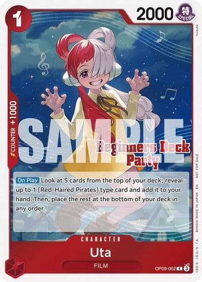 Uta Beginners Deck Party ST 23 ST 28 Participation Pack One Piece Promotion Cards One Piece card