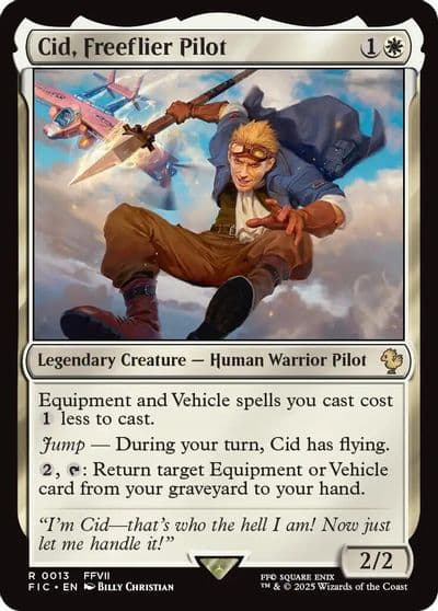 Cid Freeflier Pilot Surge Foil Commander: FINAL FANTASY Magic card