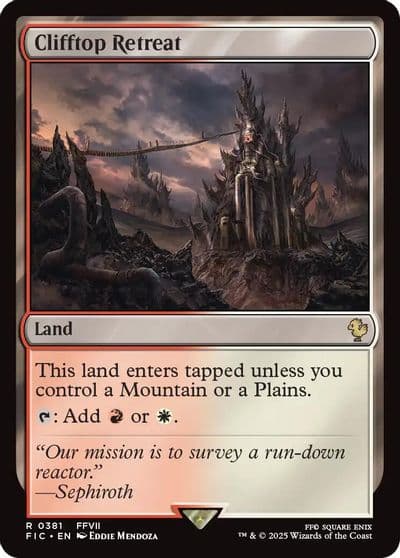 Clifftop Retreat Surge Foil Commander: FINAL FANTASY Magic card