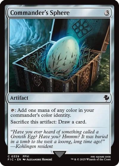 Commanders Sphere Surge Foil Commander: FINAL FANTASY Magic card