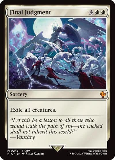 Final Judgment Surge Foil Commander: FINAL FANTASY Magic card