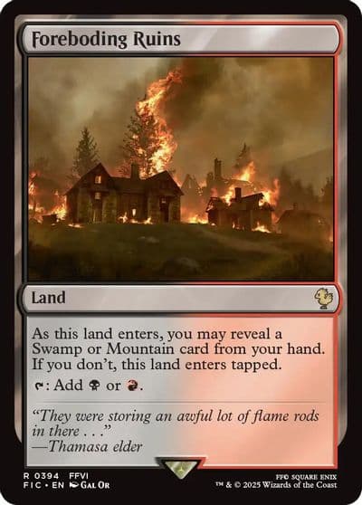 Foreboding Ruins Surge Foil Commander: FINAL FANTASY Magic card