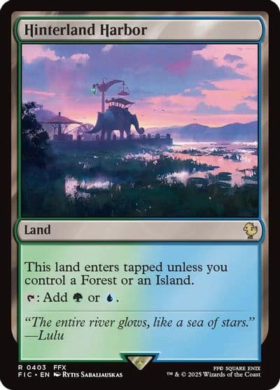 Hinterland Harbor Surge Foil Commander: FINAL FANTASY Magic card