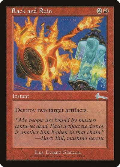 Rack and Ruin Urza's Legacy Magic card