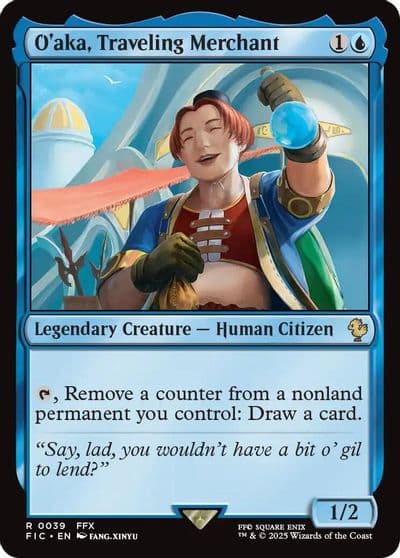 Oaka Traveling Merchant Surge Foil Commander: FINAL FANTASY Magic card