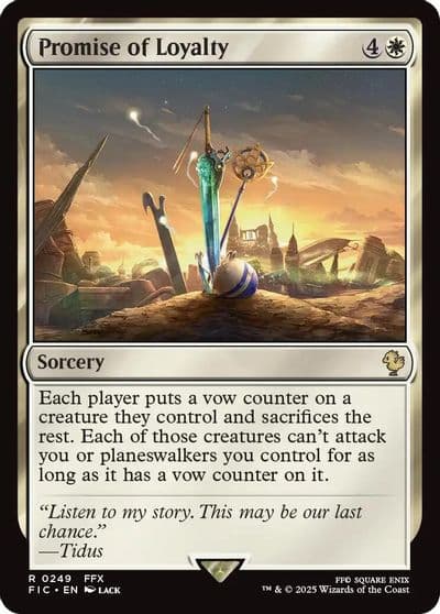 Promise of Loyalty Surge Foil Commander: FINAL FANTASY Magic card