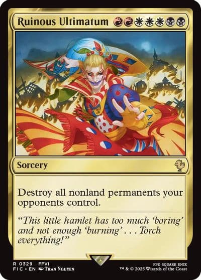 Ruinous Ultimatum Surge Foil Commander: FINAL FANTASY Magic card
