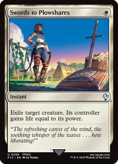 Swords to Plowshares Surge Foil Commander: FINAL FANTASY Magic card