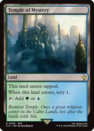 Temple of Mystery Surge Foil Commander: FINAL FANTASY Magic card