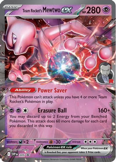 Team Rocket's Mewtwo ex SV: Scarlet & Violet Promo Cards Pokemon card