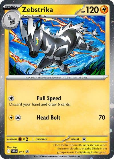 Zebstrika - 201 (Cosmos Holo) SV: Scarlet & Violet Promo Cards Pokemon card