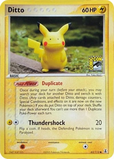 Ditto (SDCC Stamp) Miscellaneous Cards & Products Pokemon card